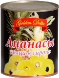 Canned pineapple slices in light syrup 850ml